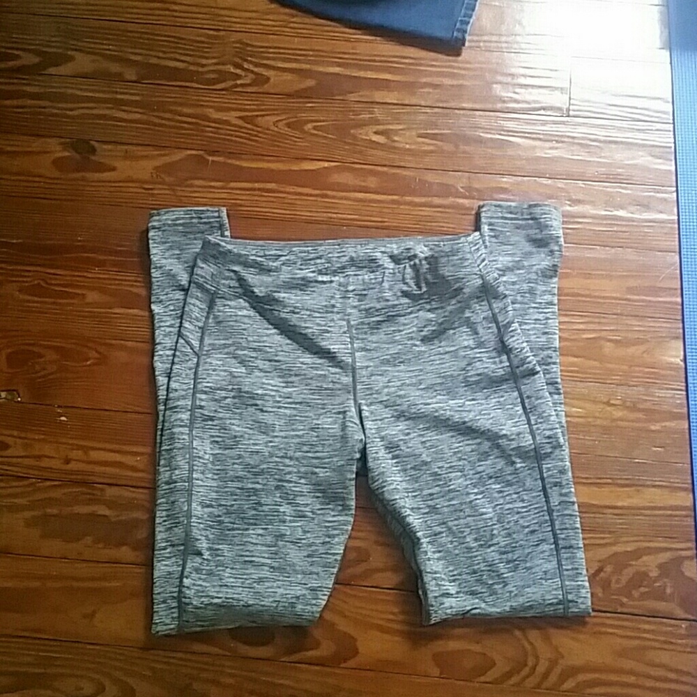 Grey Compression Yoga Pants